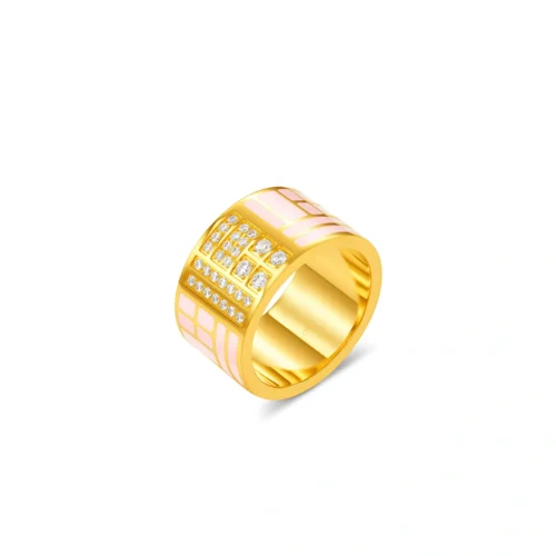 999 Gold Diamond Ring
