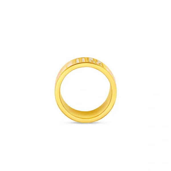 999 Gold Diamond Ring