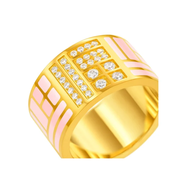 999 Gold Diamond Ring