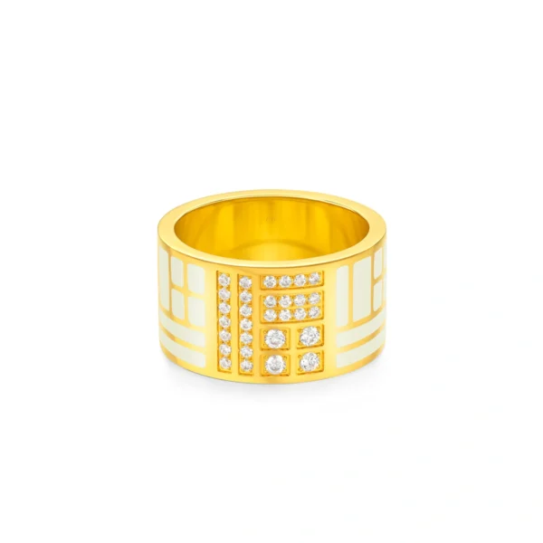 999 Gold Diamond Ring