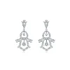 18K/750 White Gold Diamond Earrings