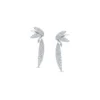 18K/750 White Gold Diamond Earrings