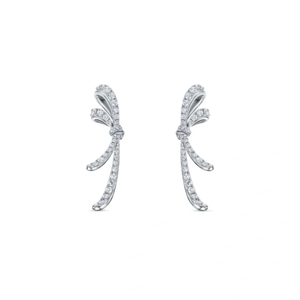 18K/750 White Gold Diamond Earrings