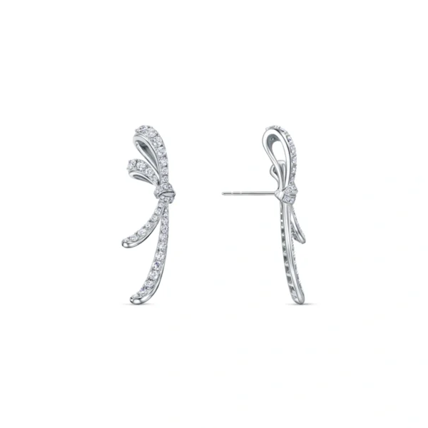 18K/750 White Gold Diamond Earrings