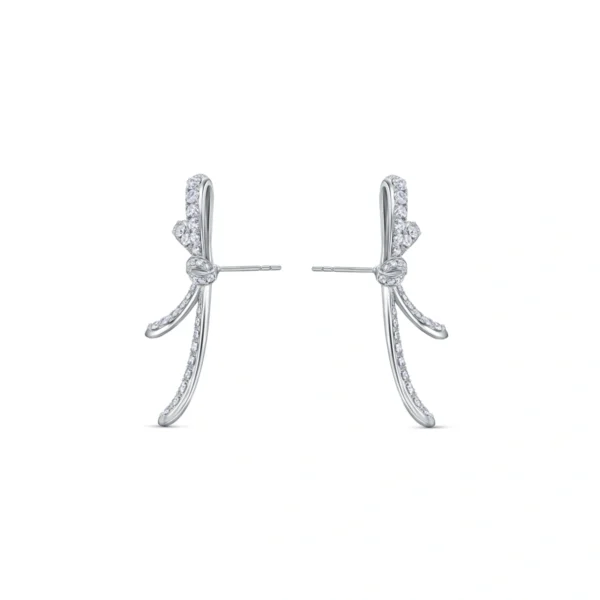 18K/750 White Gold Diamond Earrings
