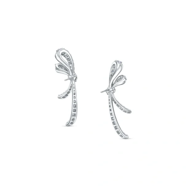 18K/750 White Gold Diamond Earrings