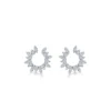 18K/750 White Gold Diamond Earrings