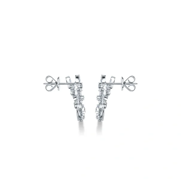 18K/750 White Gold Diamond Earrings