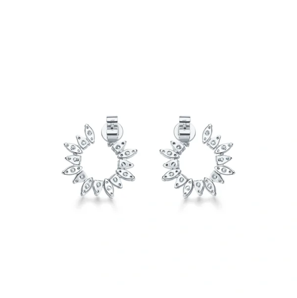 18K/750 White Gold Diamond Earrings