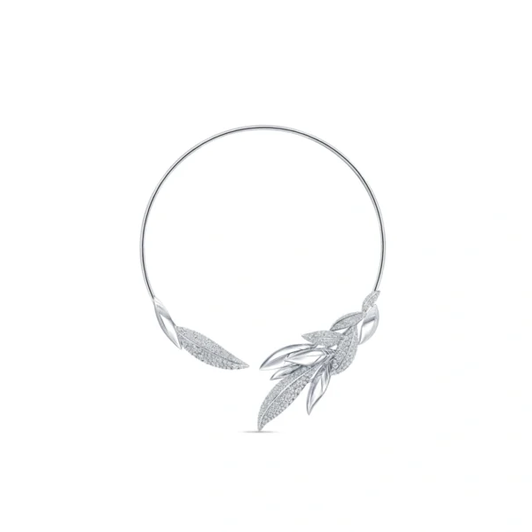 18K_750 White Gold Diamond Necklace (U53286) - 1 18K/750 White Gold Diamond Necklace