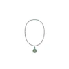 18K/750 Yellow Gold Jade Necklace