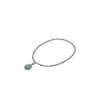 18K/750 Yellow Gold Jade Necklace