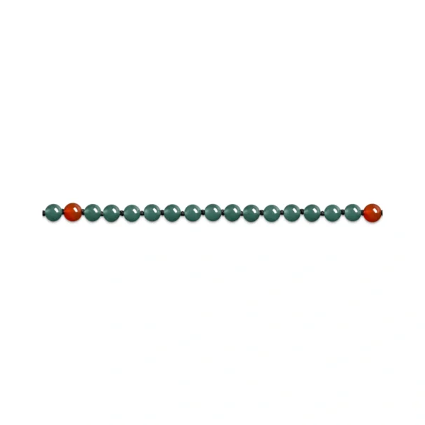 18K/750 Yellow Gold Jade Necklace