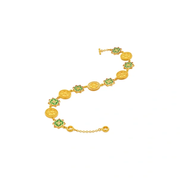 999 Gold Diamond Bracelet