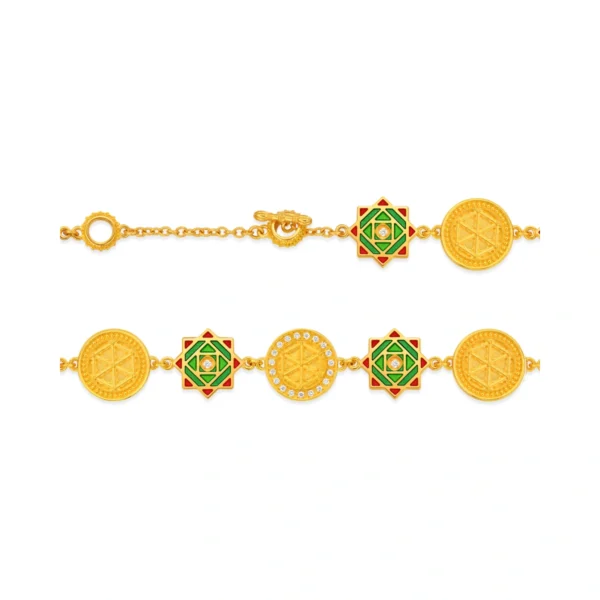 999 Gold Diamond Bracelet