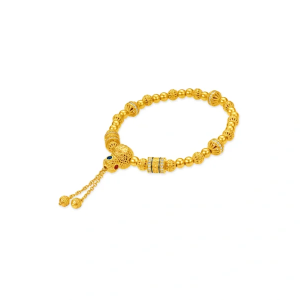 999 Gold Diamond Bracelet