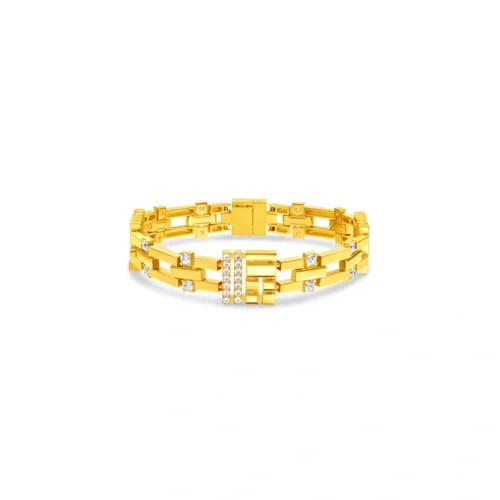 999 Gold Diamond Bracelet