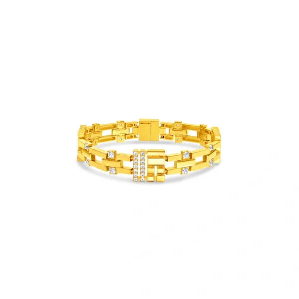 999 Gold Diamond Bracelet