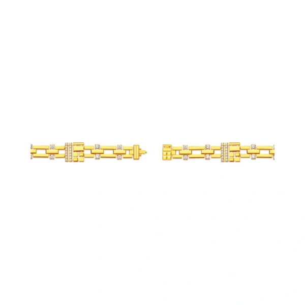 999 Gold Diamond Bracelet