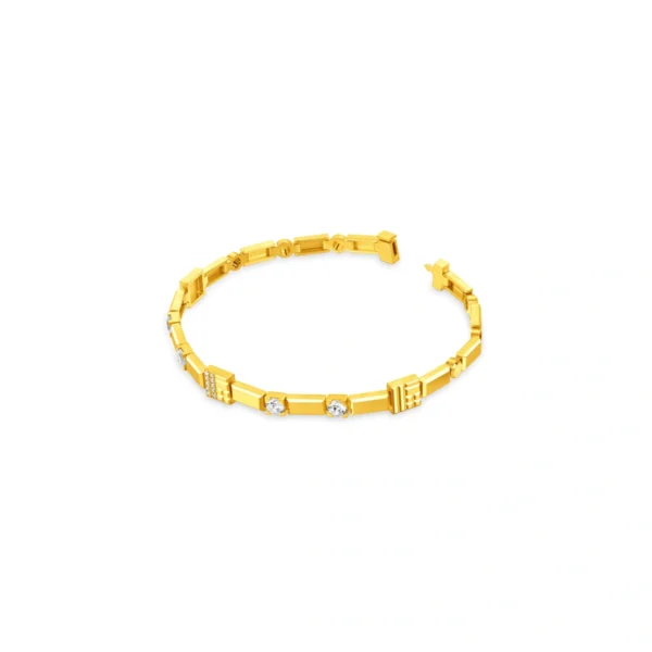 999 Gold Diamond Bracelet