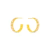 999 Gold Diamond Earrings
