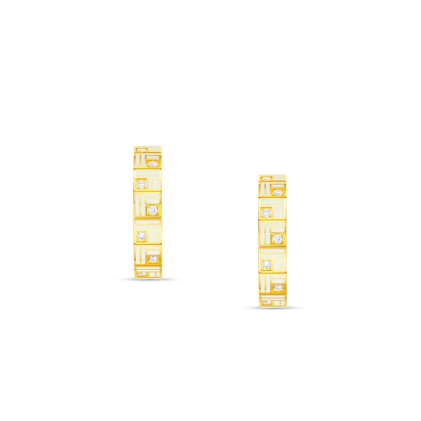 999 Gold Diamond Earrings