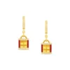 999 Gold Diamond Earrings
