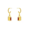 999 Gold Diamond Earrings