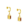 999 Gold Diamond Earrings