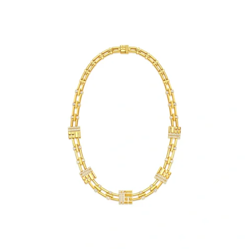 999 Gold Diamond Necklace