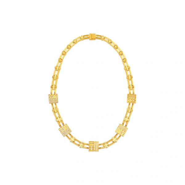 999 Gold Diamond Necklace