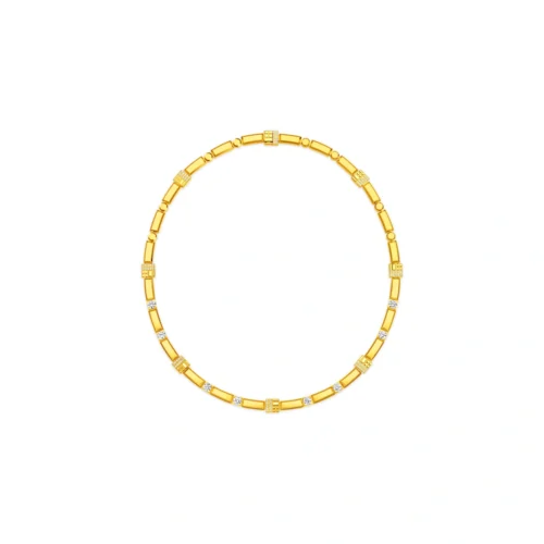 999 Gold Diamond Necklace