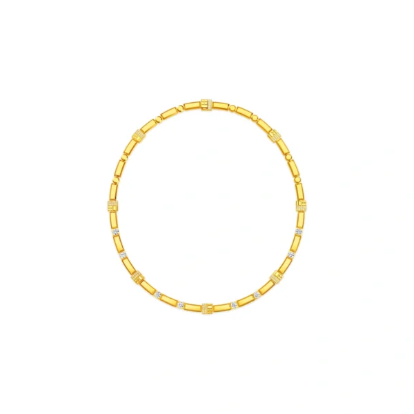 999 Gold Diamond Necklace
