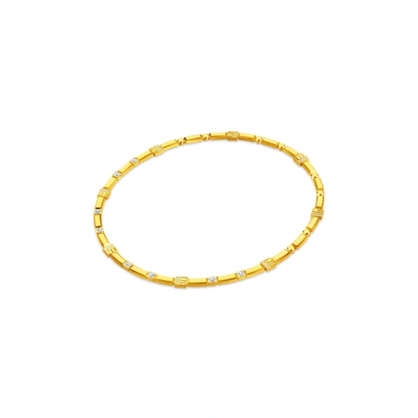 999 Gold Diamond Necklace