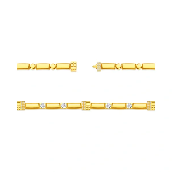 999 Gold Diamond Necklace