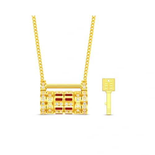 999 Gold Diamond Necklace