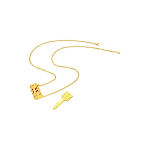 999 Gold Diamond Necklace