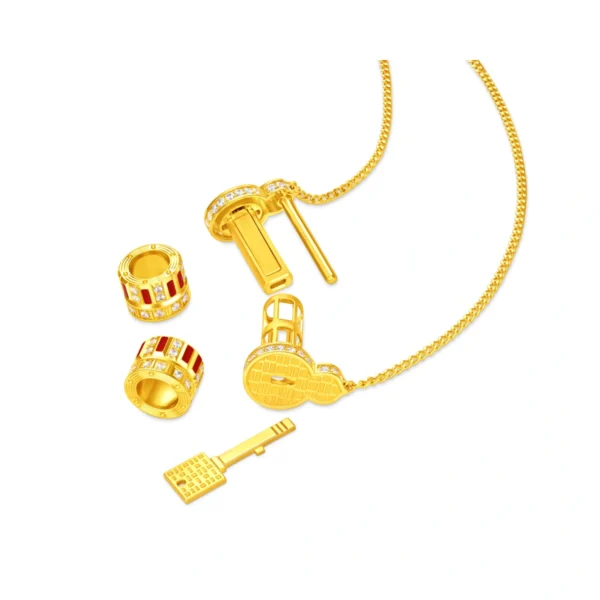 999 Gold Diamond Necklace