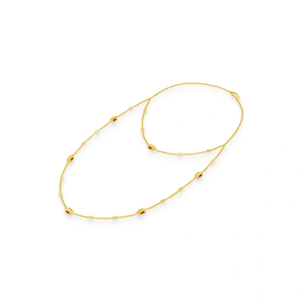 999 Gold Diamond Necklace
