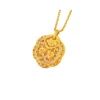 999 Gold Diamond Pendant