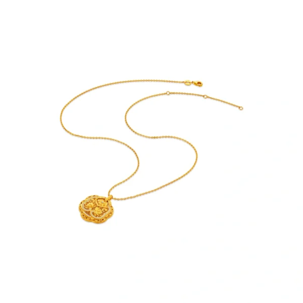 999 Gold Diamond Pendant
