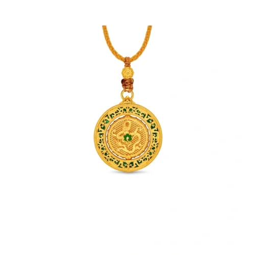 999 Gold Diamond Pendant (Small)