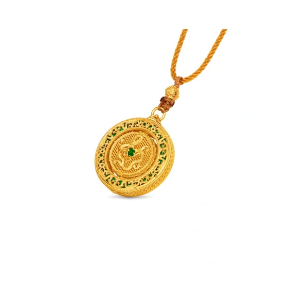 999 Gold Diamond Pendant (Small)