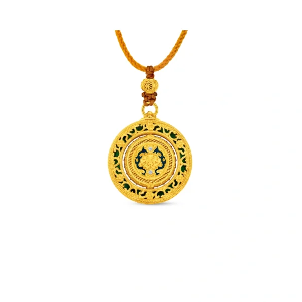 999 Gold Diamond Pendant (Small)