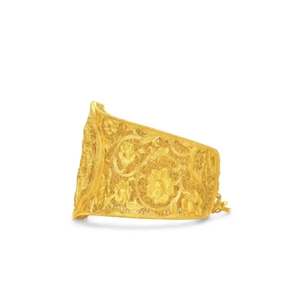 Dragon and Phoenix 999.9 Gold Bangle