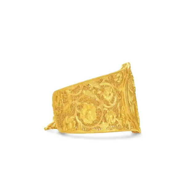 Dragon and Phoenix 999.9 Gold Bangle