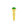 18K/750 Yellow Gold jade ring