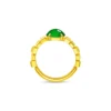 18K/750 Yellow Gold jade ring