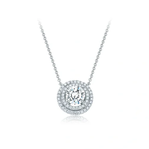18K/750 White Gold Diamond Necklace