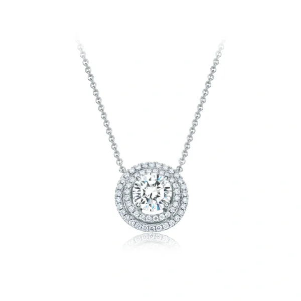 18K/750 White Gold Diamond Necklace